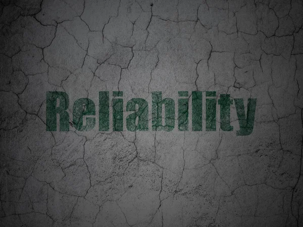 Business concept: Reliability on grunge wall background — Stock Photo, Image