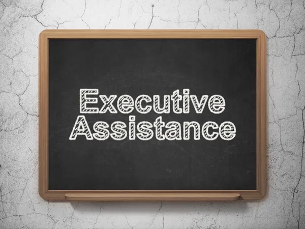Business concept: Executive Assistance on chalkboard background — Stock Photo, Image