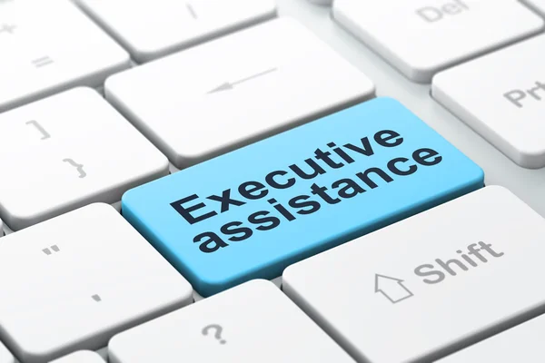 Business concept: Executive Assistance on computer keyboard background — Stock Photo, Image