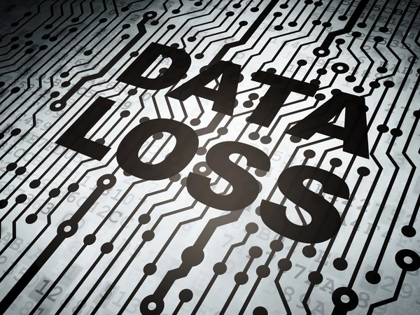Data concept: circuit board with Data Loss — Stock Photo, Image