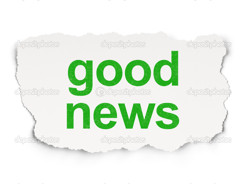 News concept: Good News on Paper background