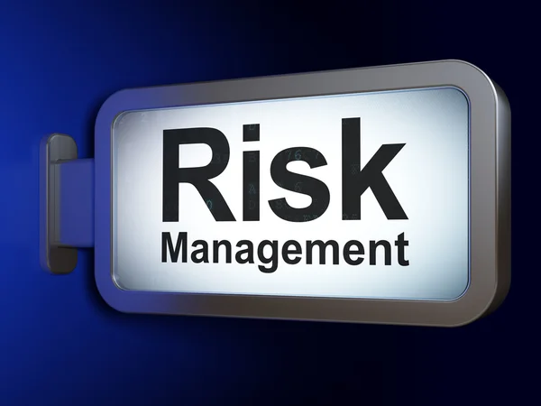 Business concept: Risk Management on billboard background — Stock Photo, Image