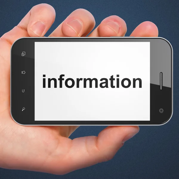 Έννοιας πληροφοριών: πληροφορίες για smartphone — Φωτογραφία Αρχείου