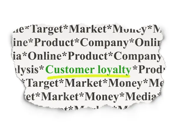 Advertising concept: Customer Loyalty on Paper background — Stock Photo, Image