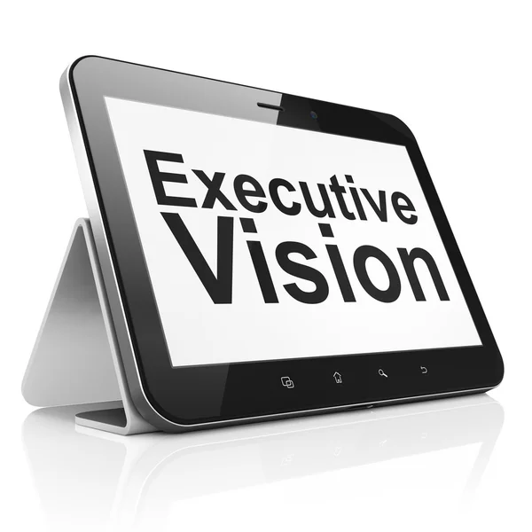 Concept de finance : Executive Vision sur tablette PC — Photo