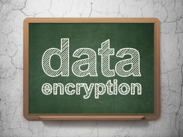 Safety concept: Data Encryption on chalkboard background — Stock Photo, Image