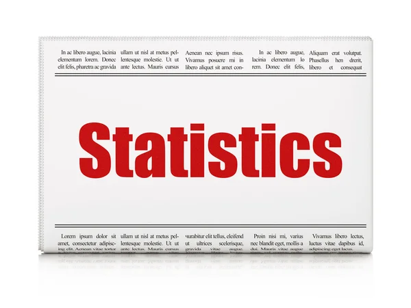 Concept d'entreprise : une des journaux Statistiques — Photo