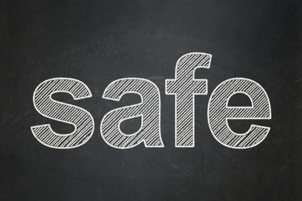 Security concept: Safe on chalkboard background — Stock Photo, Image