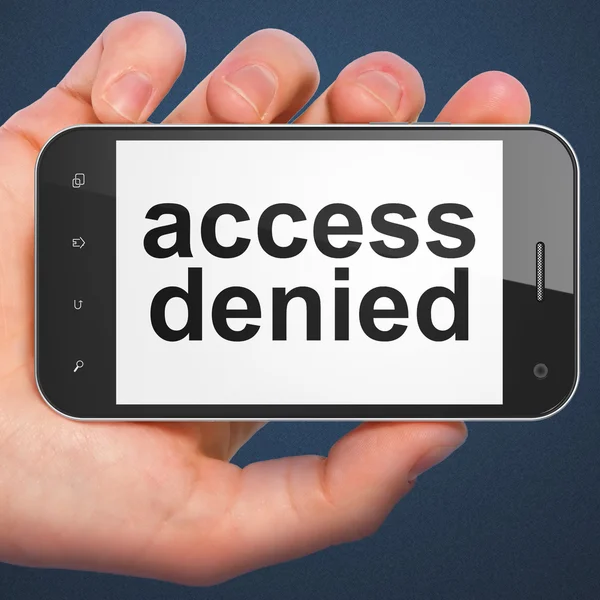 Security concept: Access Denied on smartphone — Stock Photo, Image