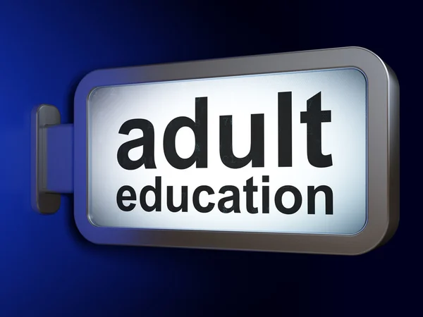 Education concept: Adult Education on billboard background — Stock Photo, Image