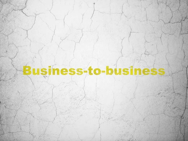 Concetto di finanza: business-to-business su sfondo wall — Foto Stock