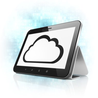 bulut bilgi işlem kavramı: tablet pc bilgisayar cloud