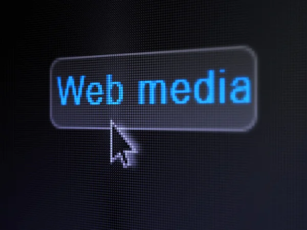 Web 的设计理念： 网络媒体对数字按钮背景 — 图库照片