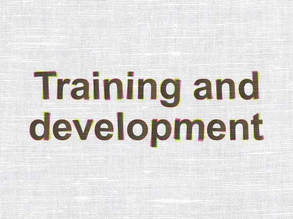 Koncepcja edukacji: szkolenia i rozwoju na tekstura tkanina — Zdjęcie stockowe