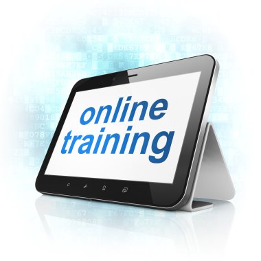 Eğitim kavramı: tablet pc bilgisayar Online Eğitim