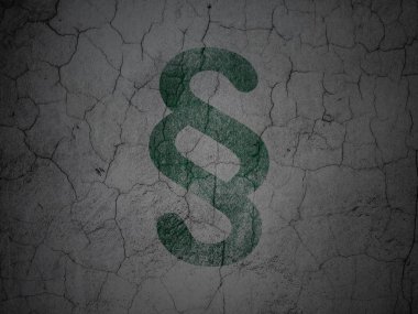 pojęcie prawa: akapit na ścianie tło grunge