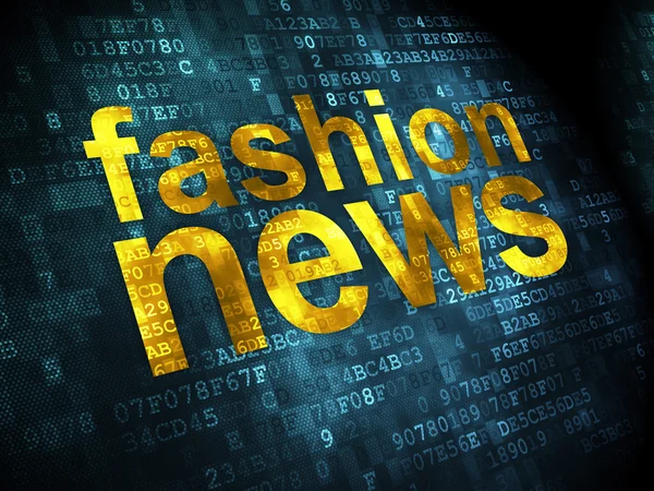 Notizie di moda su sfondo digitale — Foto Stock