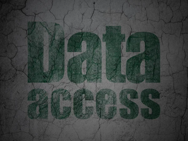 Concetto di informazione: accesso ai dati su sfondo grunge wall — Foto Stock