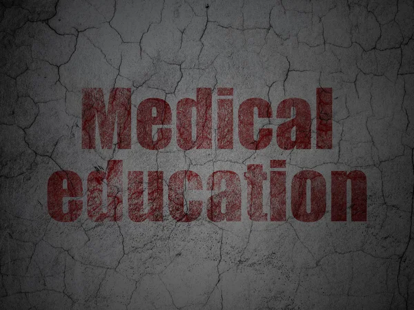 Éducation médicale sur fond de mur grunge — Photo