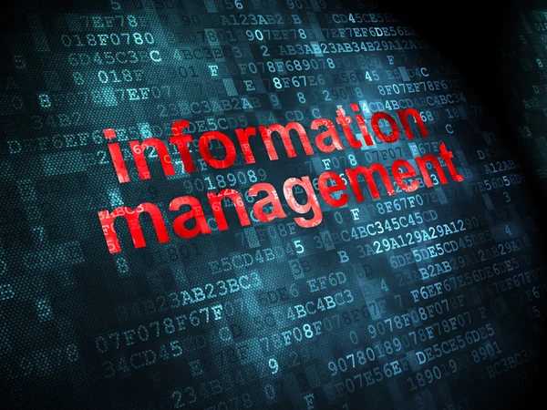 Information Management on digital — Stock Photo, Image