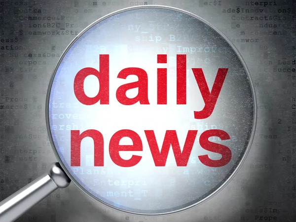 Daily News con vetro ottico — Foto Stock