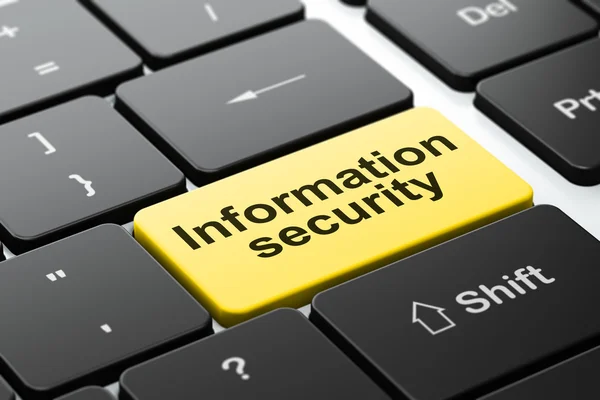 Safety concept: Information Security on keyboard background — Stock Photo, Image
