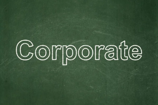 Концепция бизнеса: Корпоративный фон на доске — стоковое фото