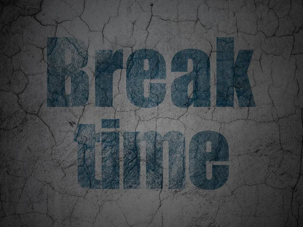 Timeline concept: Break Time on grunge wall background — Stock Photo, Image
