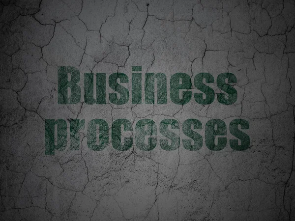 Business concept: Processi aziendali su sfondo grunge wall — Foto Stock