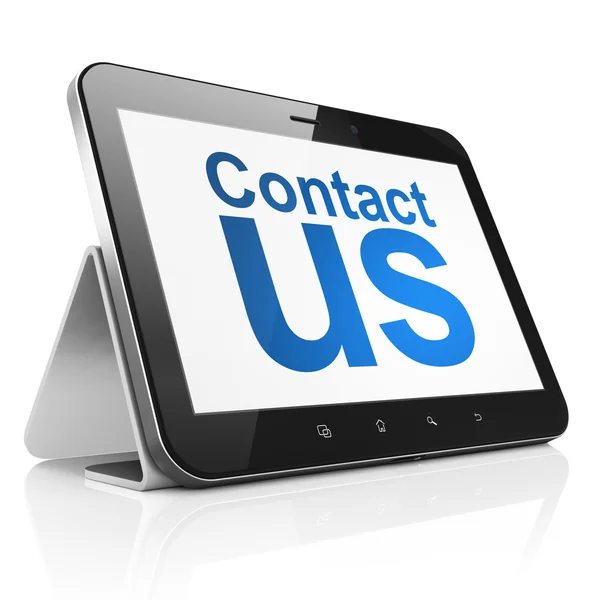 Advertising concept: Contact Us on tablet pc computer — Stock Photo, Image