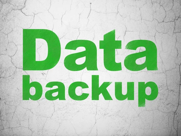 Information concept: Data Backup on wall background — Stock Photo, Image