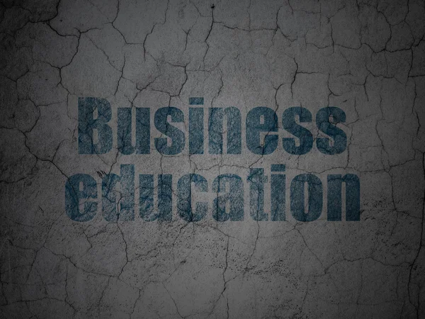 Conceito de educação: Educação empresarial sobre fundo parede grunge — Fotografia de Stock
