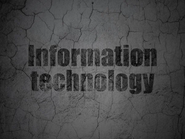 Data concept: Information Technology on grunge wall background — Stock Photo, Image