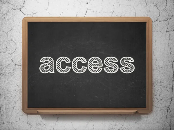 Safety concept: Access on chalkboard background — Stock Photo, Image