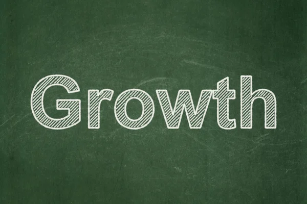 Concepto de negocio: Crecimiento en el fondo de pizarra — Foto de Stock