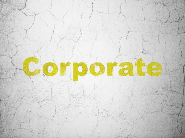 Finance concept: Corporate on wall background — Stock Photo, Image