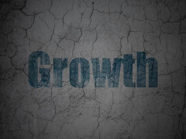 Finance concept: Growth on grunge wall background — Stock Photo, Image