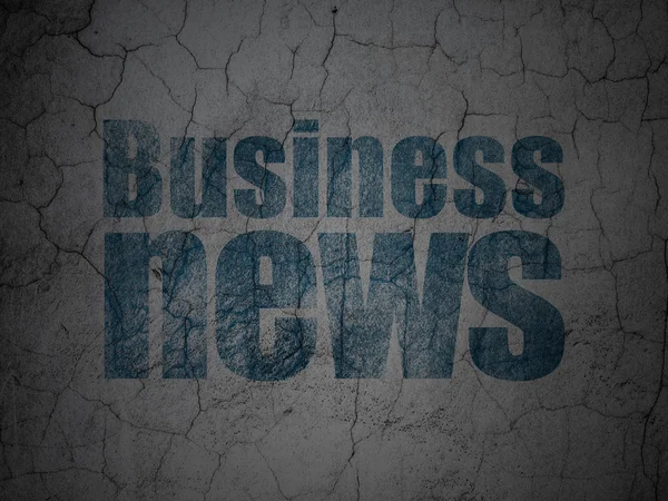 News concept: Business News on grunge wall background — Stock Photo, Image