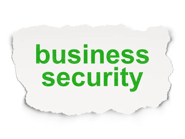 Conceito de segurança: Business Security on Paper background — Fotografia de Stock