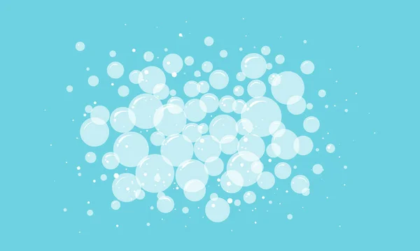 Zeepbellen Lucht Frisdrank Onderwater Bruisende Bruisende Werking Cartoon Vector Illustratie — Stockvector