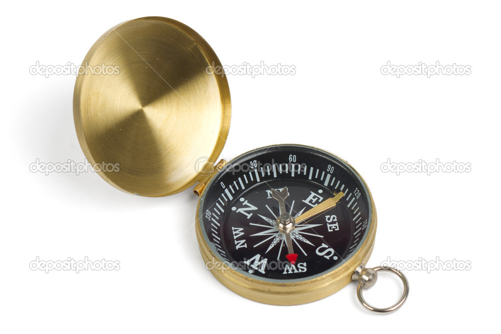 Vintage compass isolated