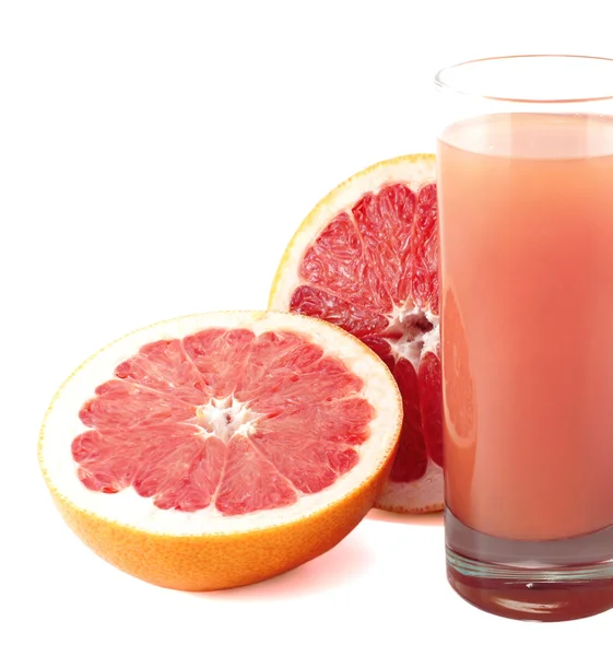 Grapefruit and juice. — Stock Photo, Image