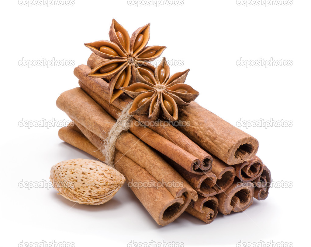 Spices. Cinnamon and anise.