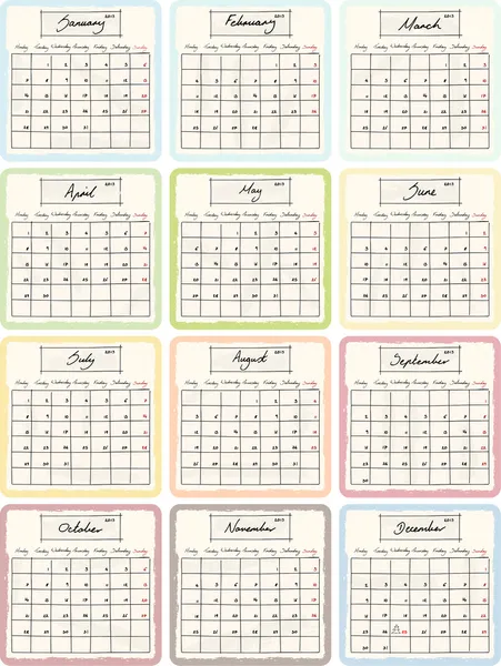 Calendrier 2013 — Image vectorielle