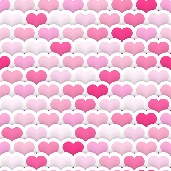 Layered Heart Seamless Background — Stock Vector