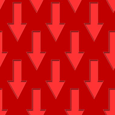 Kırmızı oklar sorunsuz arka plan aşağı