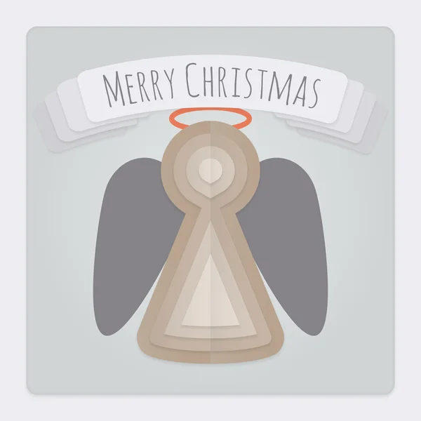 天使圣诞贺卡 — 图库矢量图片