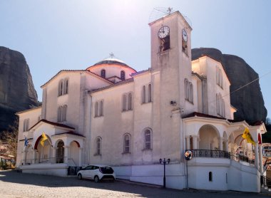 Kastraki 'deki Peter ve Paul Kilisesi Yunanistan' daki Meteora Dağları 'nda