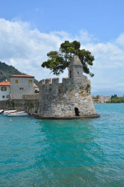 Top view of the resort town of Nafpaktos in Greece