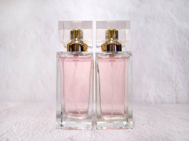 A beautiful perfume bottle close-up